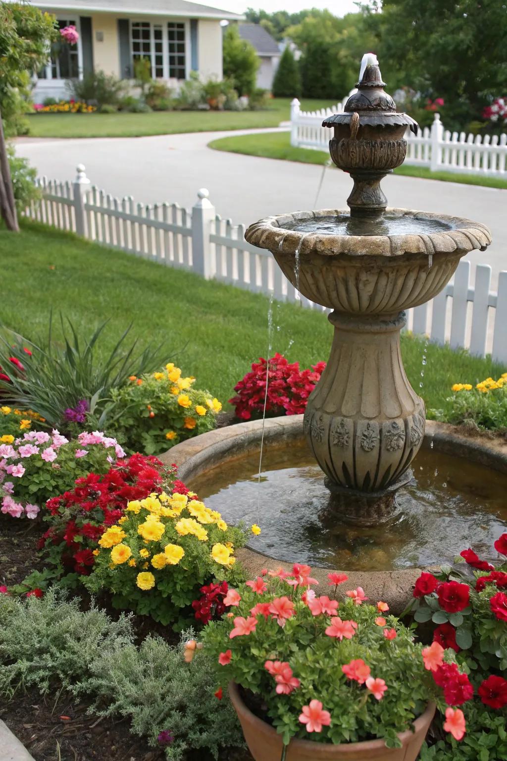 Earthenware vases introduce artistic flair to your garden.