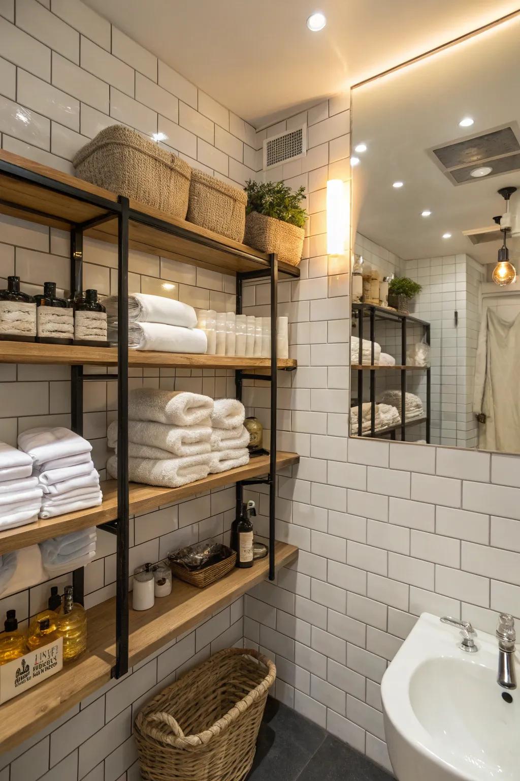 Smart storage maintains areas’ tidiness and organization.