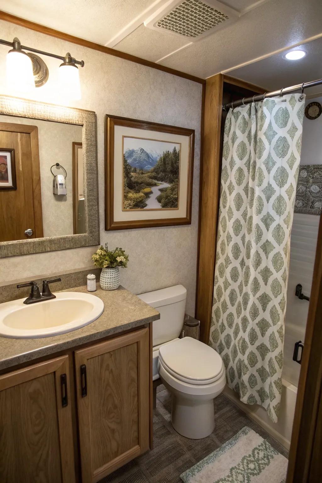 Artistic touches add personality and make your bathroom decor better.