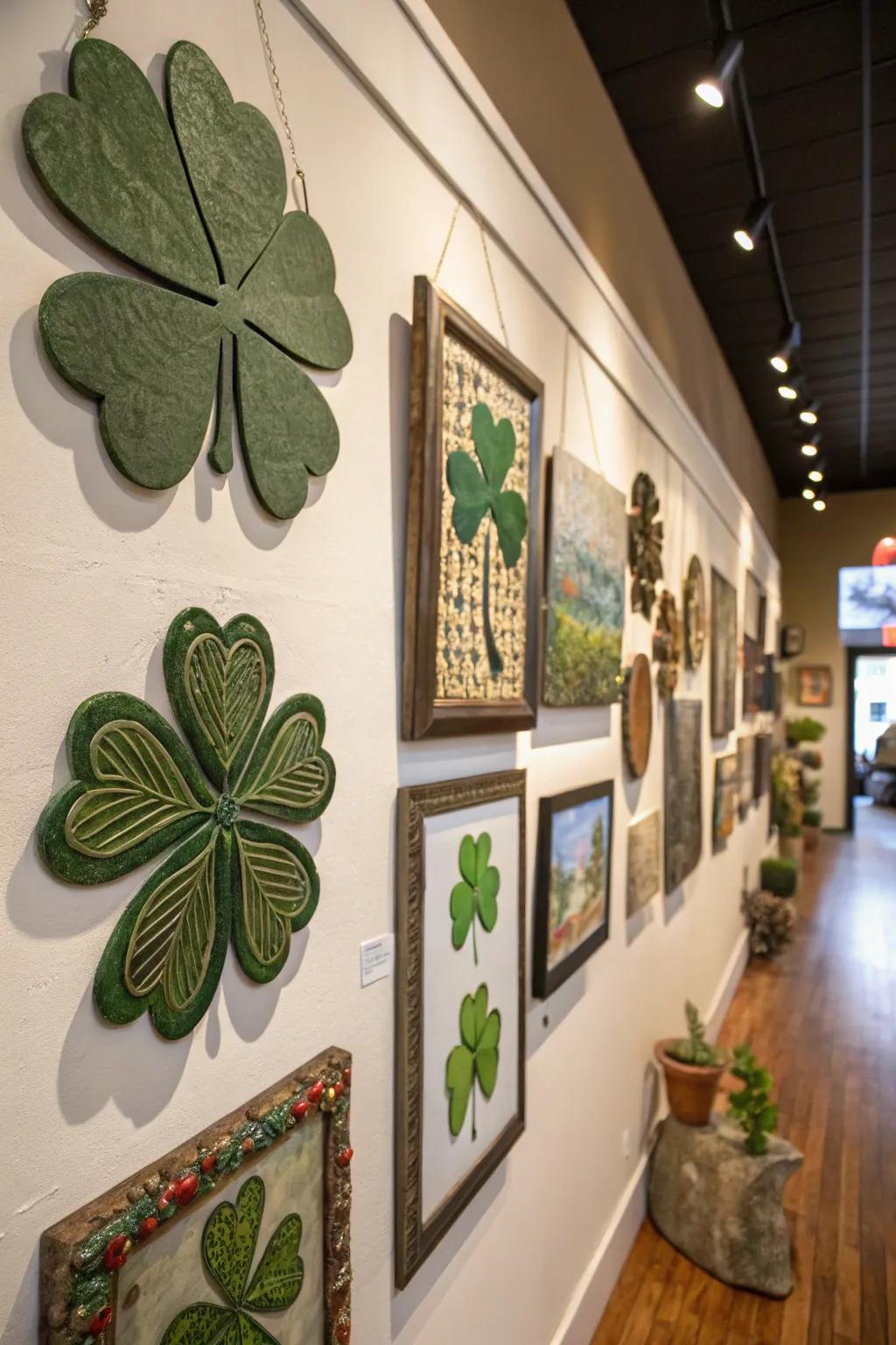 Produce a dynamic showcase through eclectic trefoil artistry.