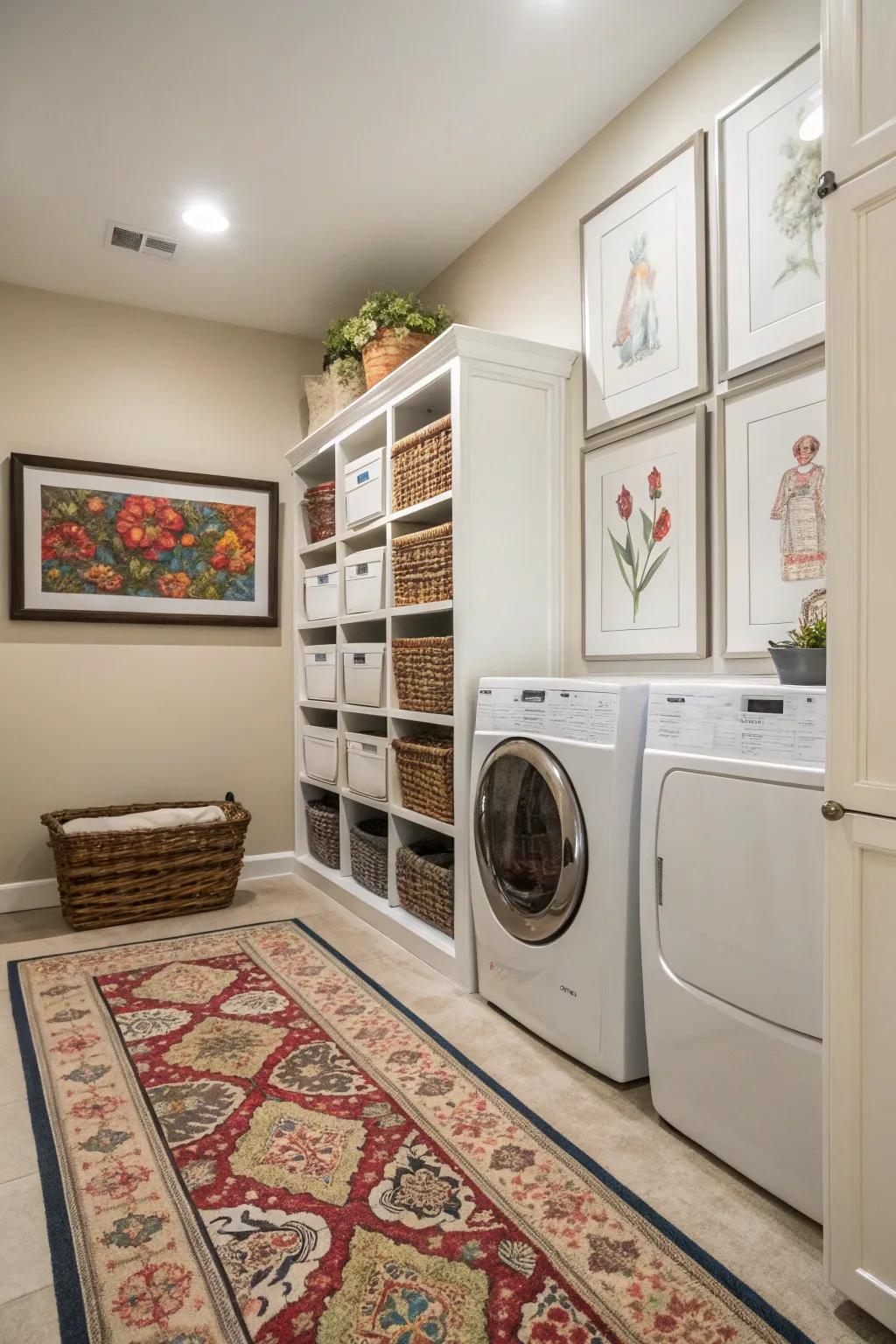Aesthetic details can personalize and enhance your laundry zone.