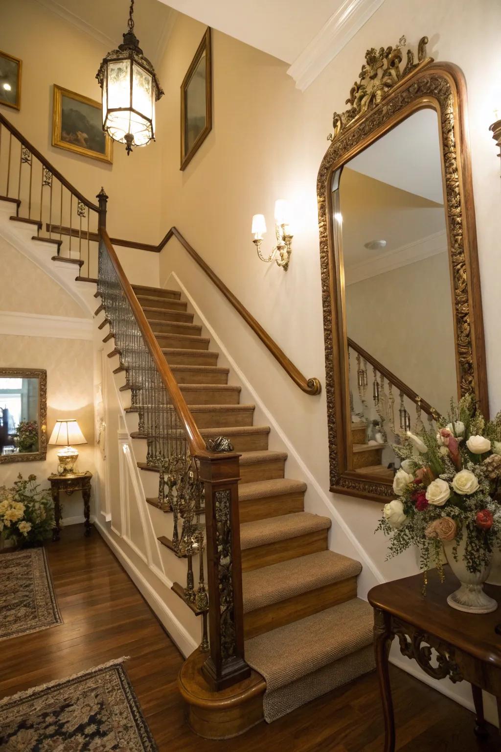 Introduce allure using classic discoveries upon your staircase.