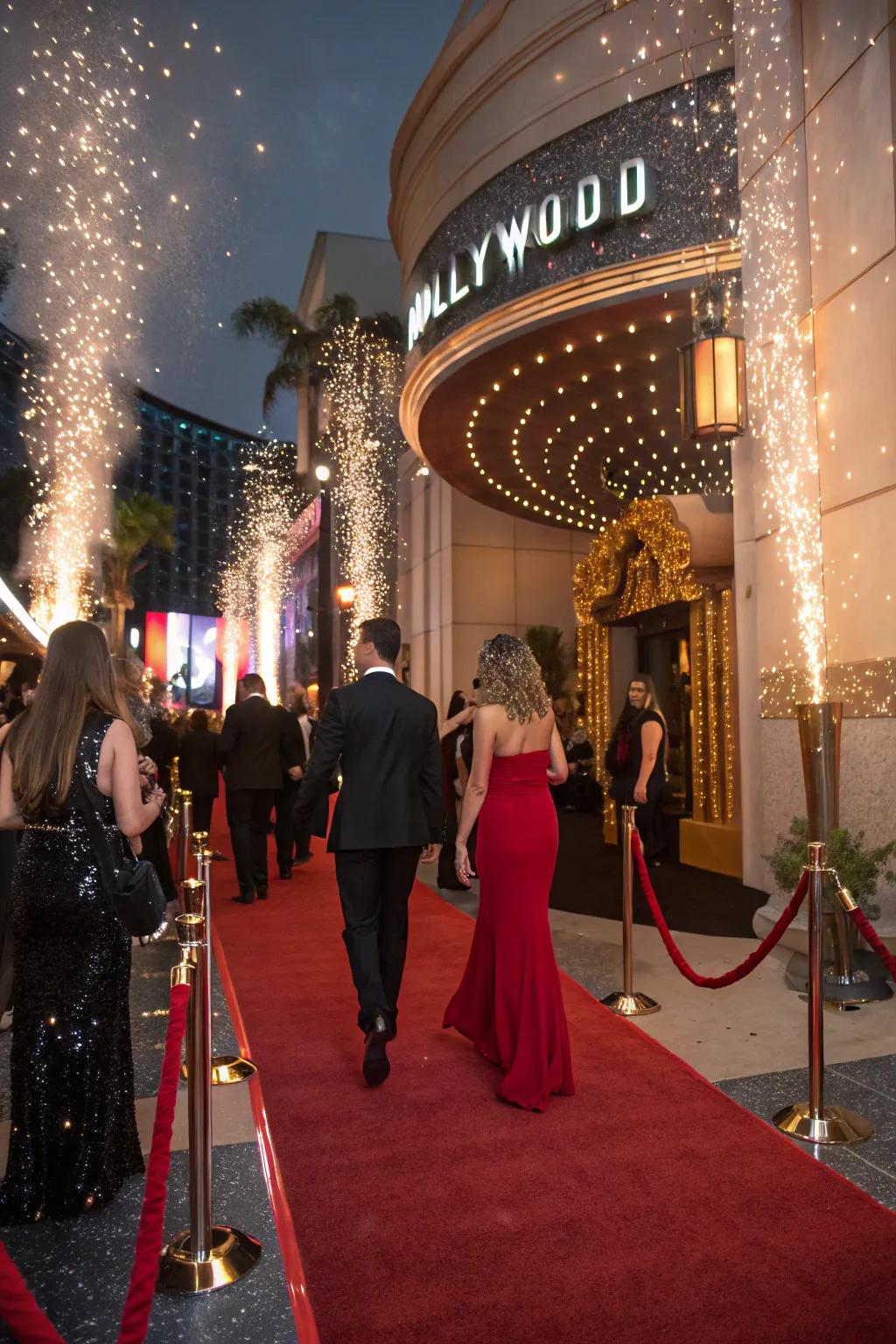 A glamorous shine-themed night with red carpet treatment.