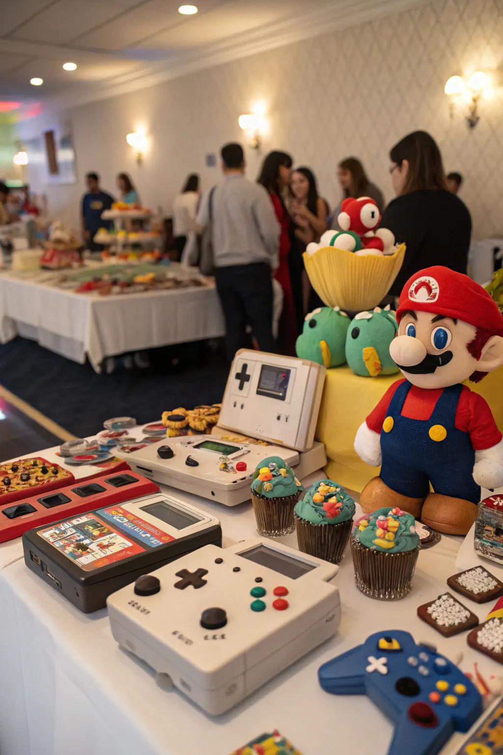 Game-infused party gifts are a sweet sign of appreciation.