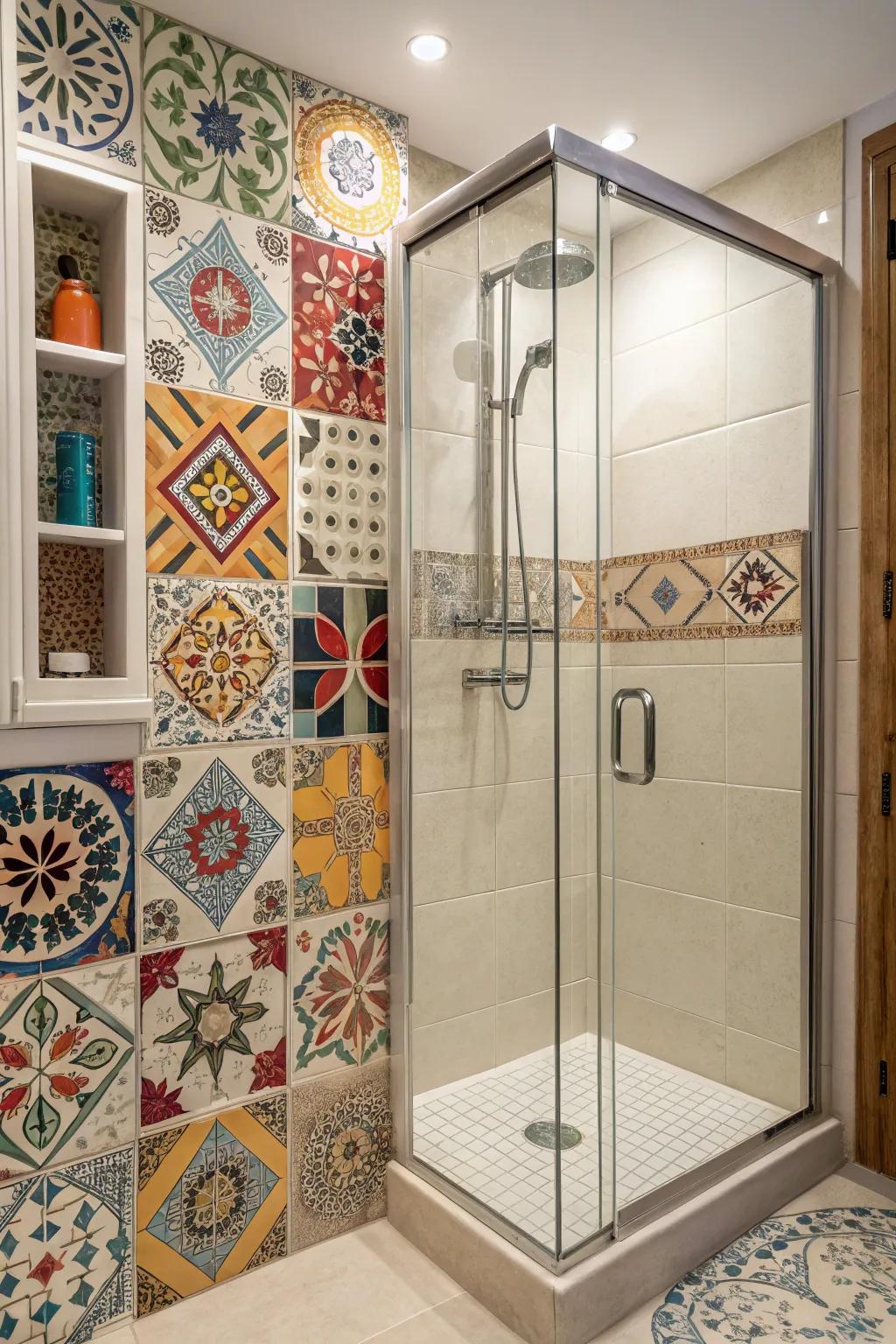 Unique designs create a personalized space.