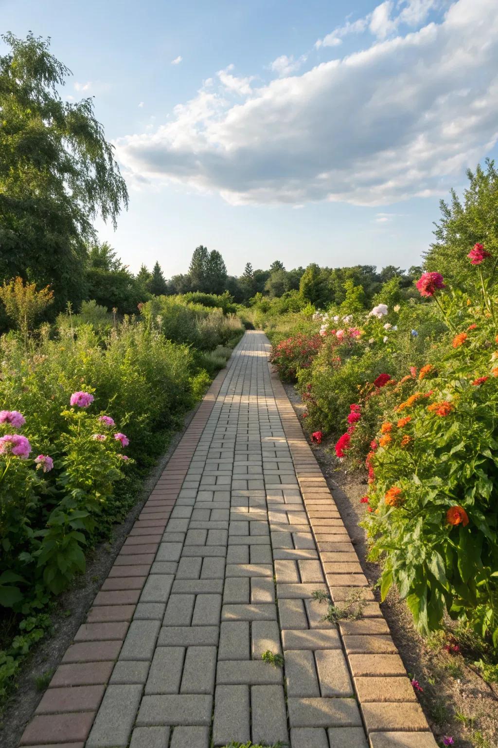 Porous flagstones present eco-minded blueprint and functionality.