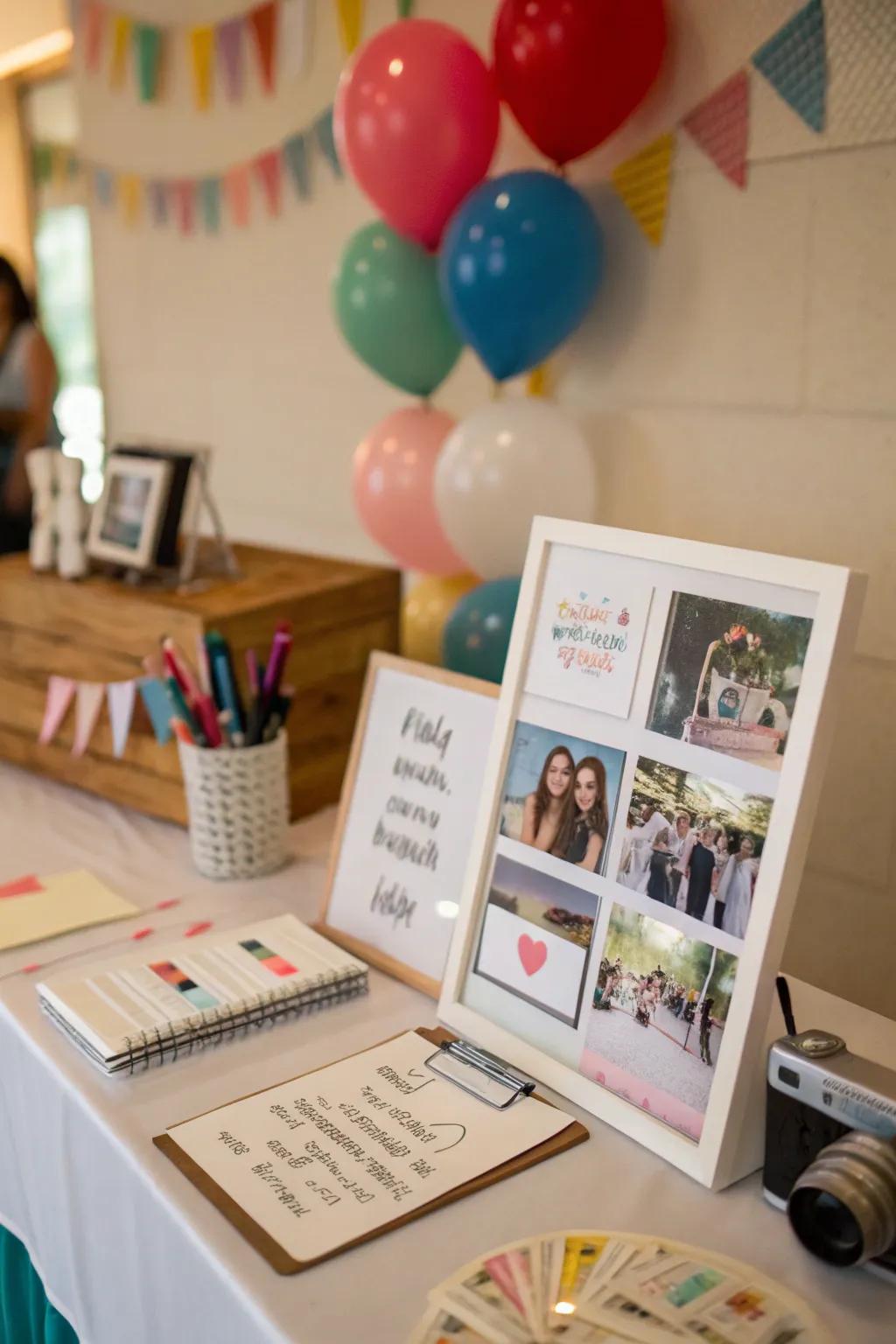 Seize recollections through an interactive attendee log.