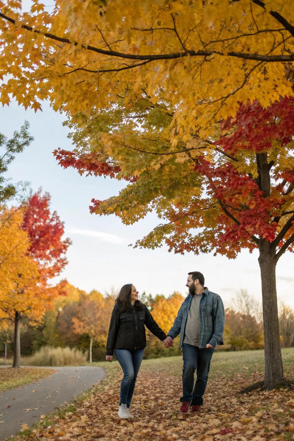 Seasonal splendor to reflect the beauty of your bond.