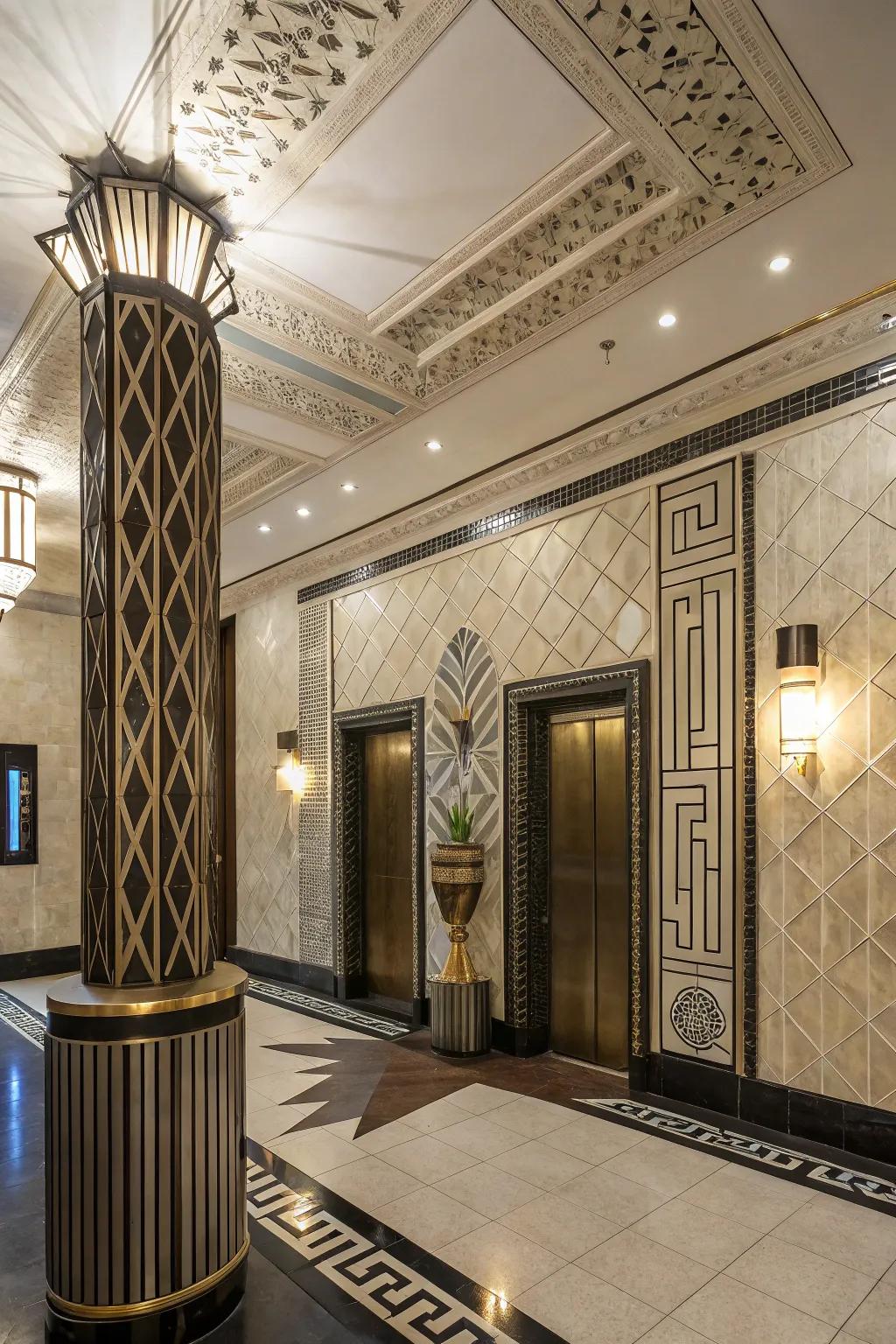 Sculpted elements introducing a trace of artistry and intrigue.