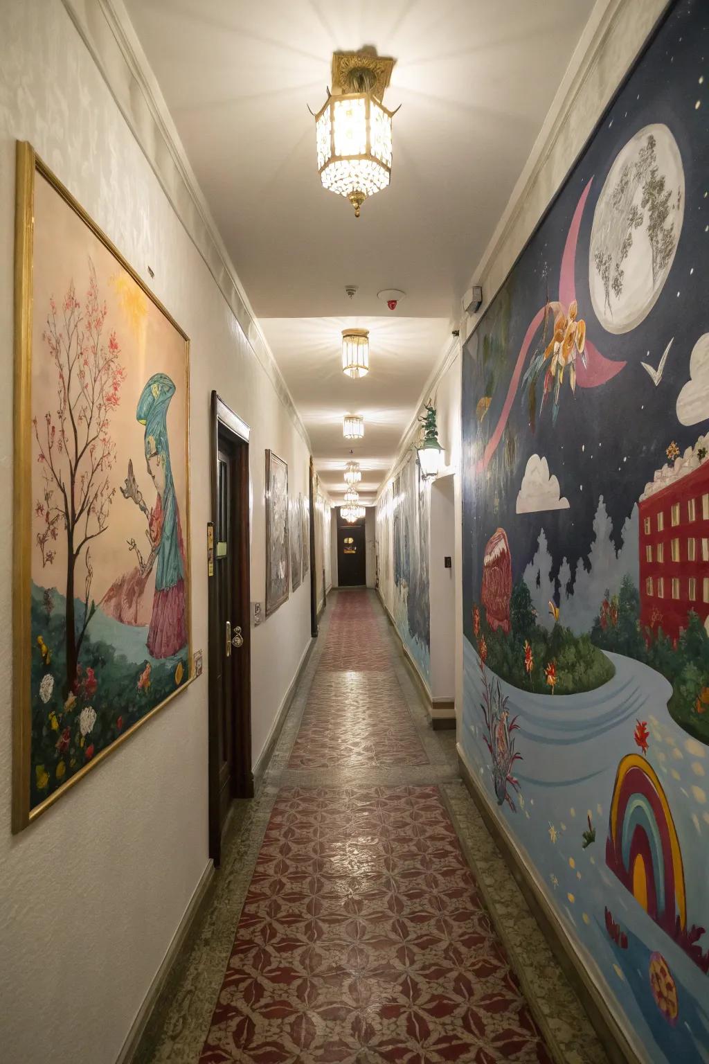 Bizarre art entices guests to view the world in a different light.