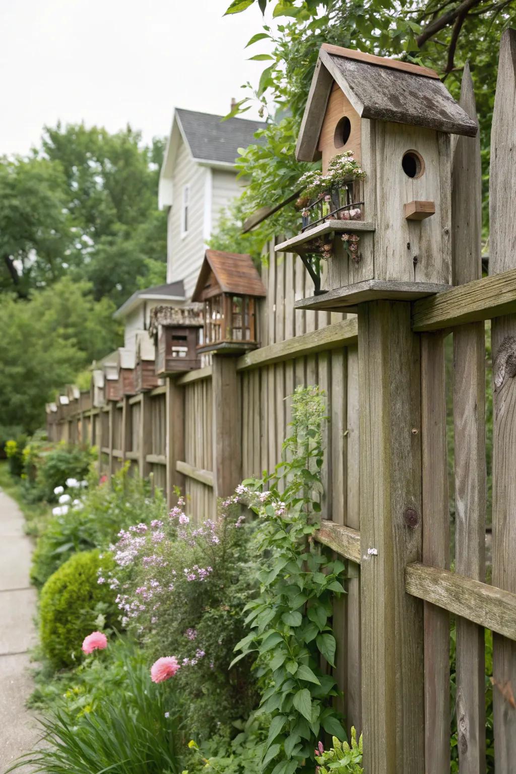 Bird dwelling balconies furnish extra charm and function for feathered visitors.