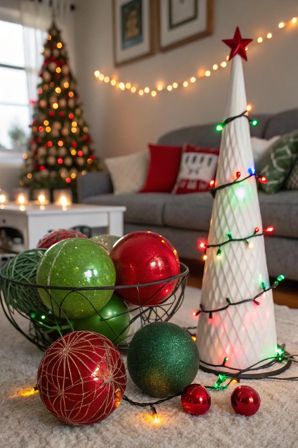 Embracing unconventional elements allows for a unique and personalized holiday decor.