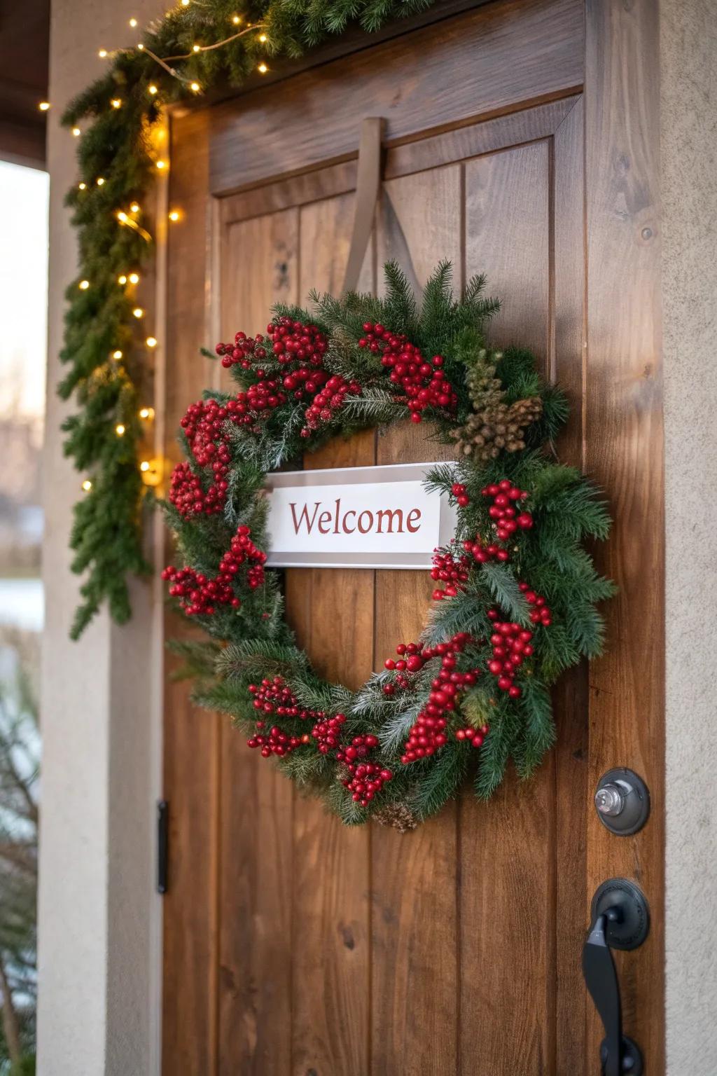 Welcome visitors with a ring and marker combination.