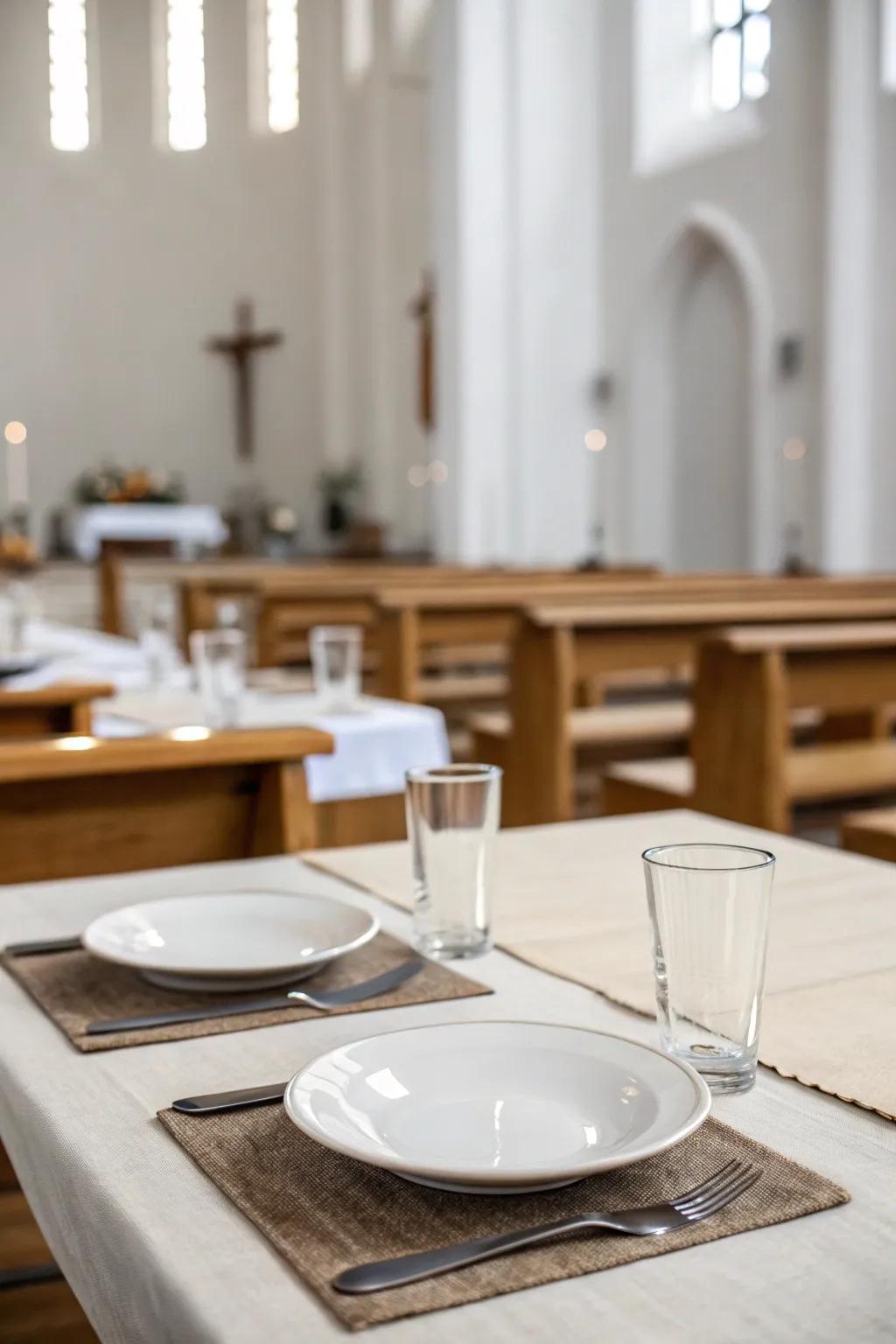 An understated strategy evokes a peaceful, elegant scene.