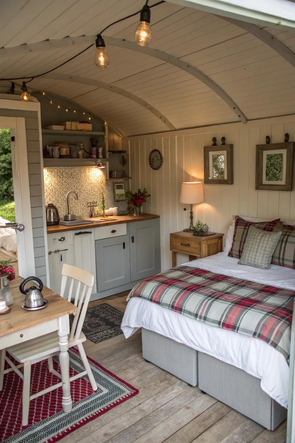 A beautiful guest area designed for family.