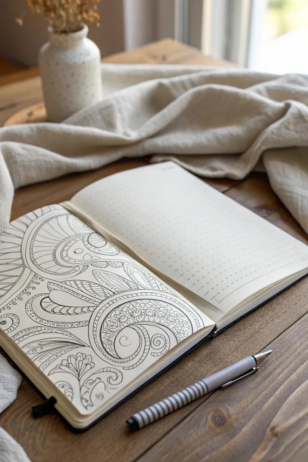 Unwind and discover serenity in each swirl and line—uncover the skill of tranquility scribbling.