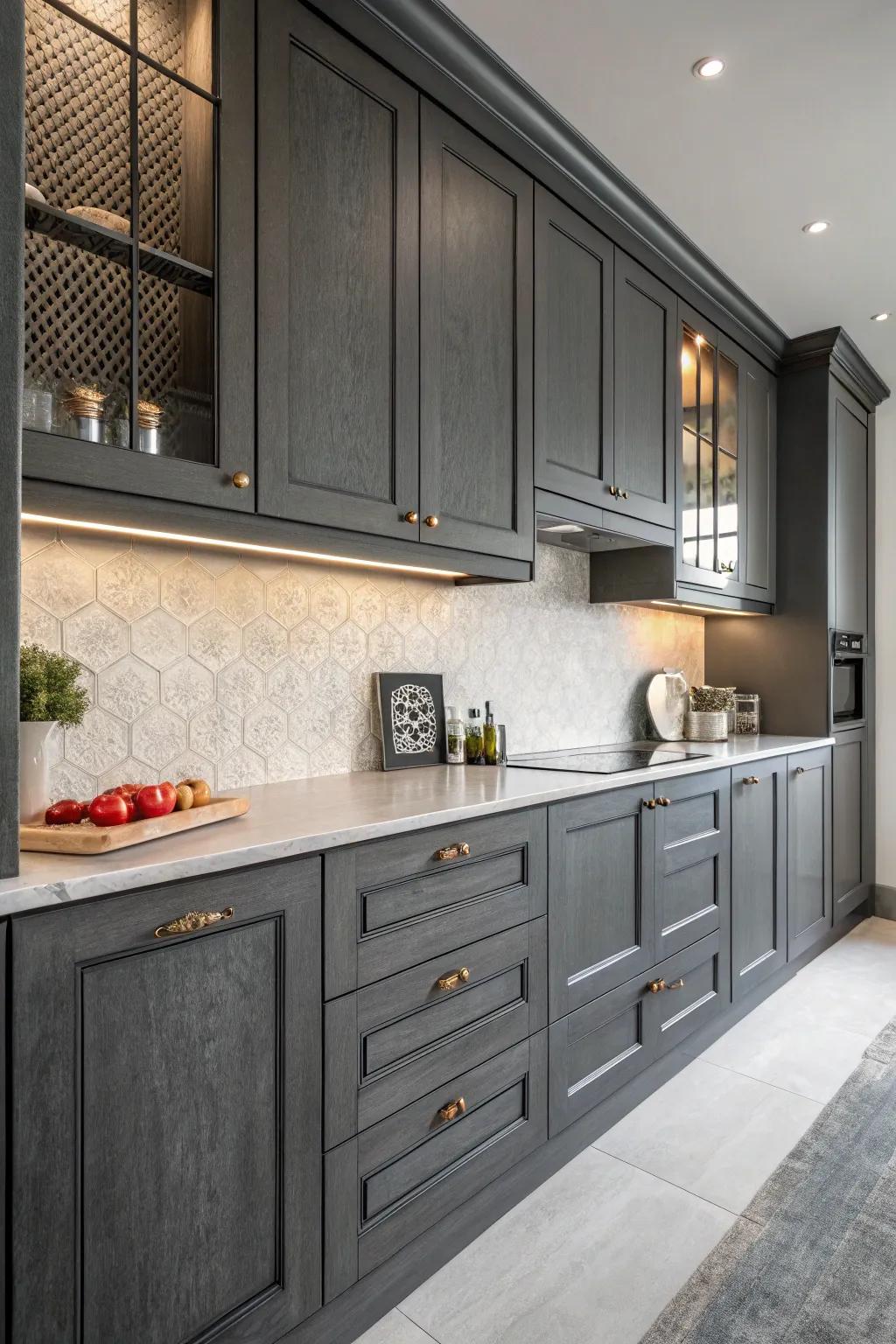 Unpretentious surfaces upgrading the profundity and polish of profound shadow-toned units.
