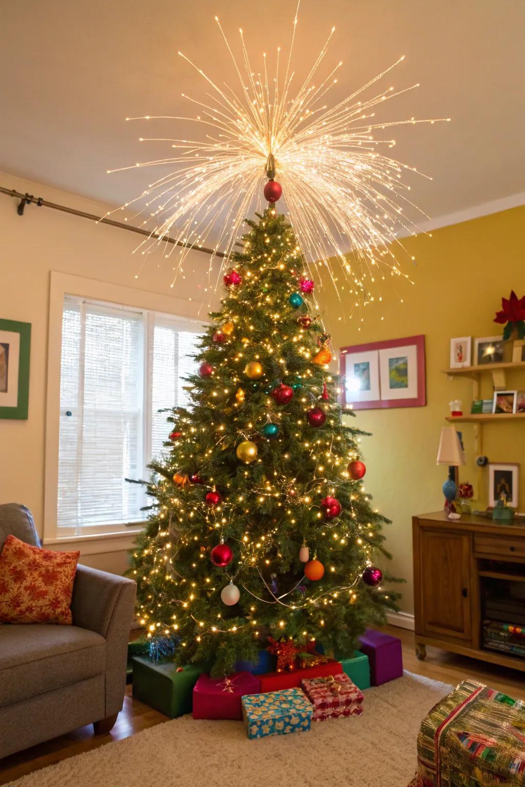 Festive sparkle due to a shimmer blast.