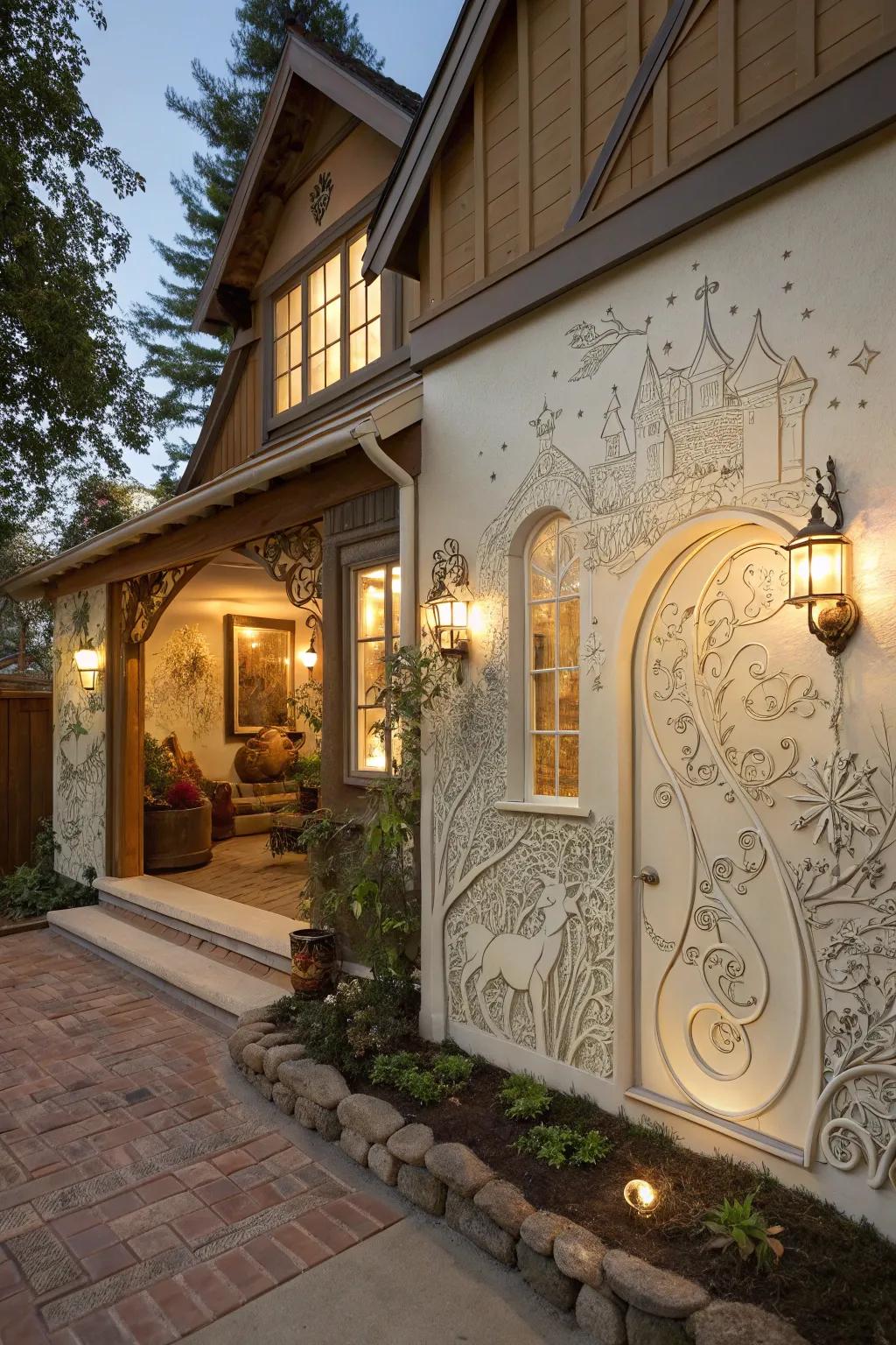 Story book themes add enchantment and wonder to your home's exterior.