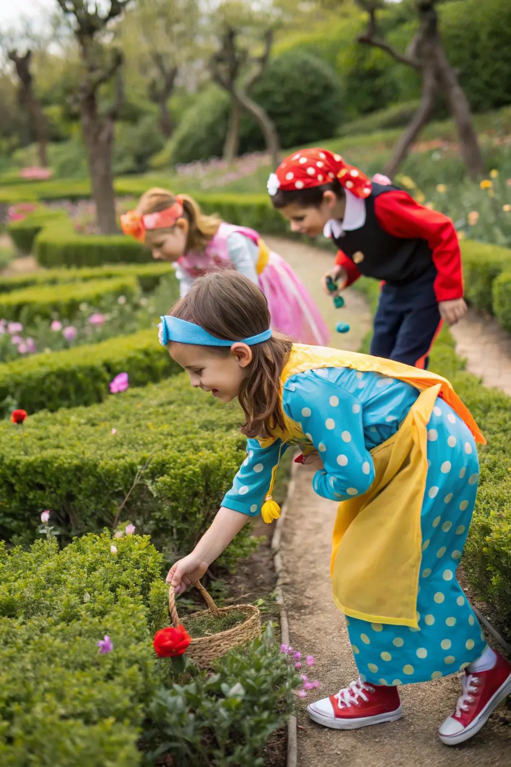 Adventurous young attendees embark on a whimsical treasure pursuit.