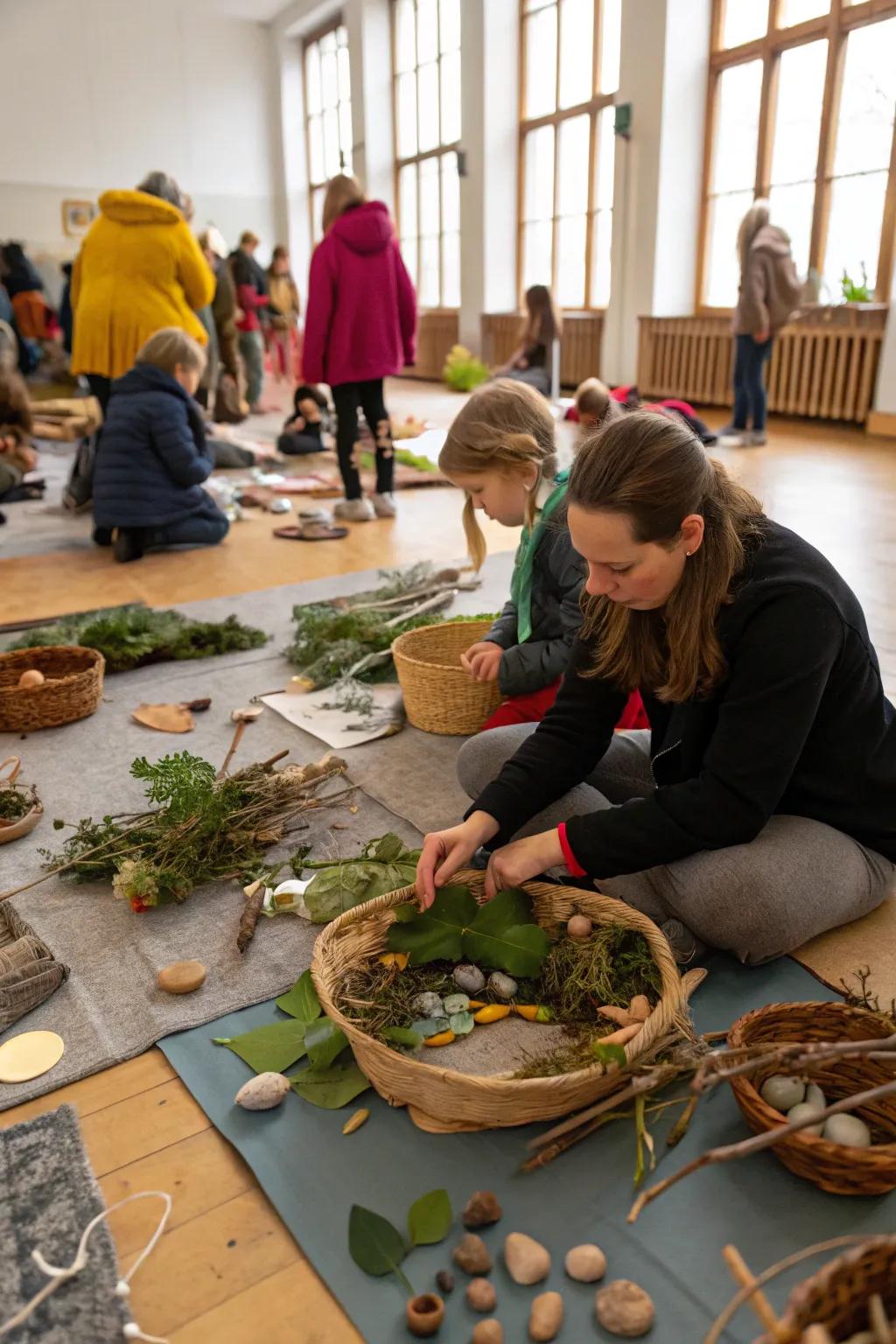A creative art workshop inspired by nature's bounty.