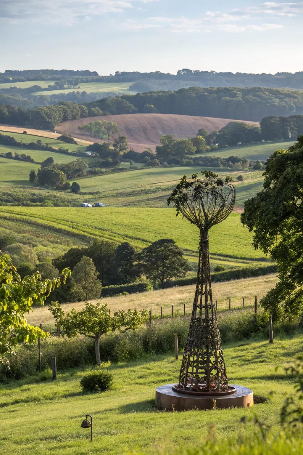 Art setups that bring character and charm to the farm setting.