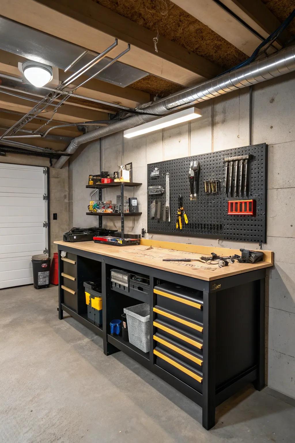 Express yourself in an underground workshop.