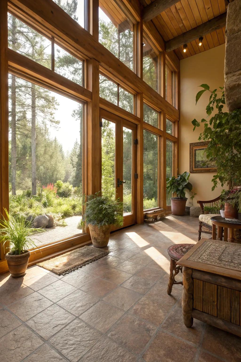 Sustainable elegance embodied in compacted earth floors.