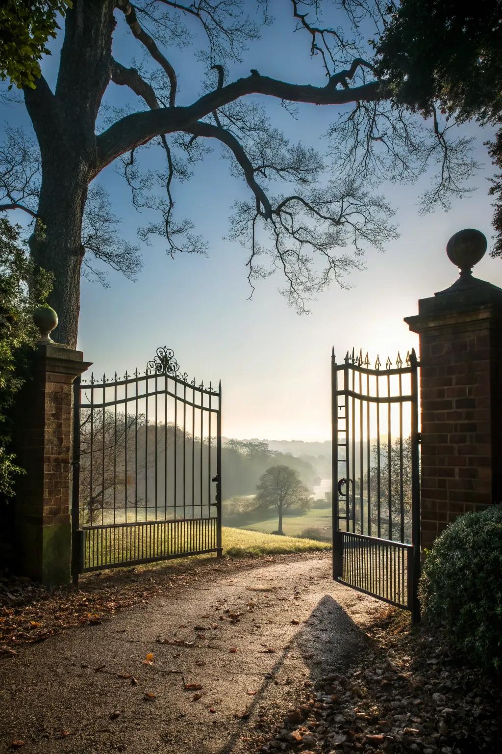 A levitating gate layout offers a futuristic aesthetic.