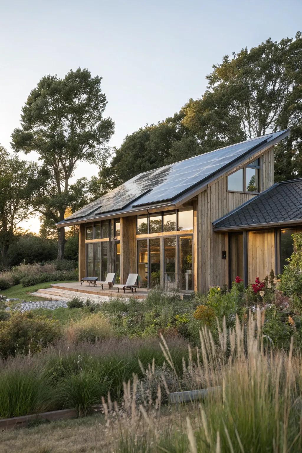 An eco-conscious guest house planned with sustainability in mind.
