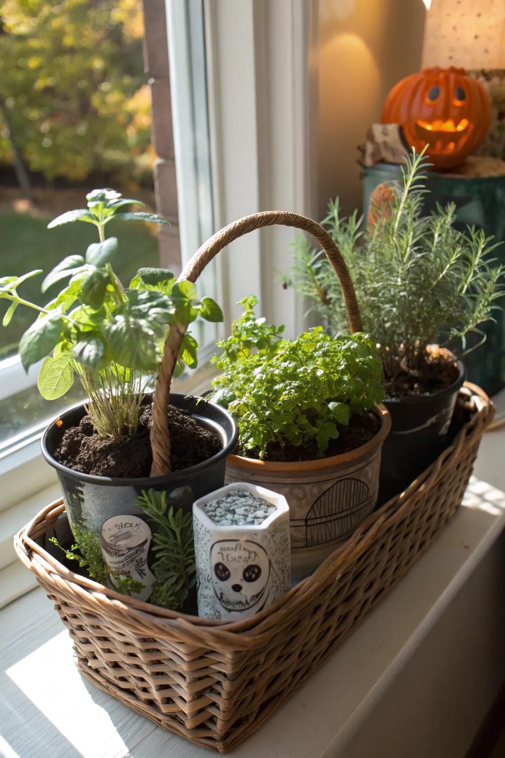 An enchanting gardening kit for the gardener's Halloween.