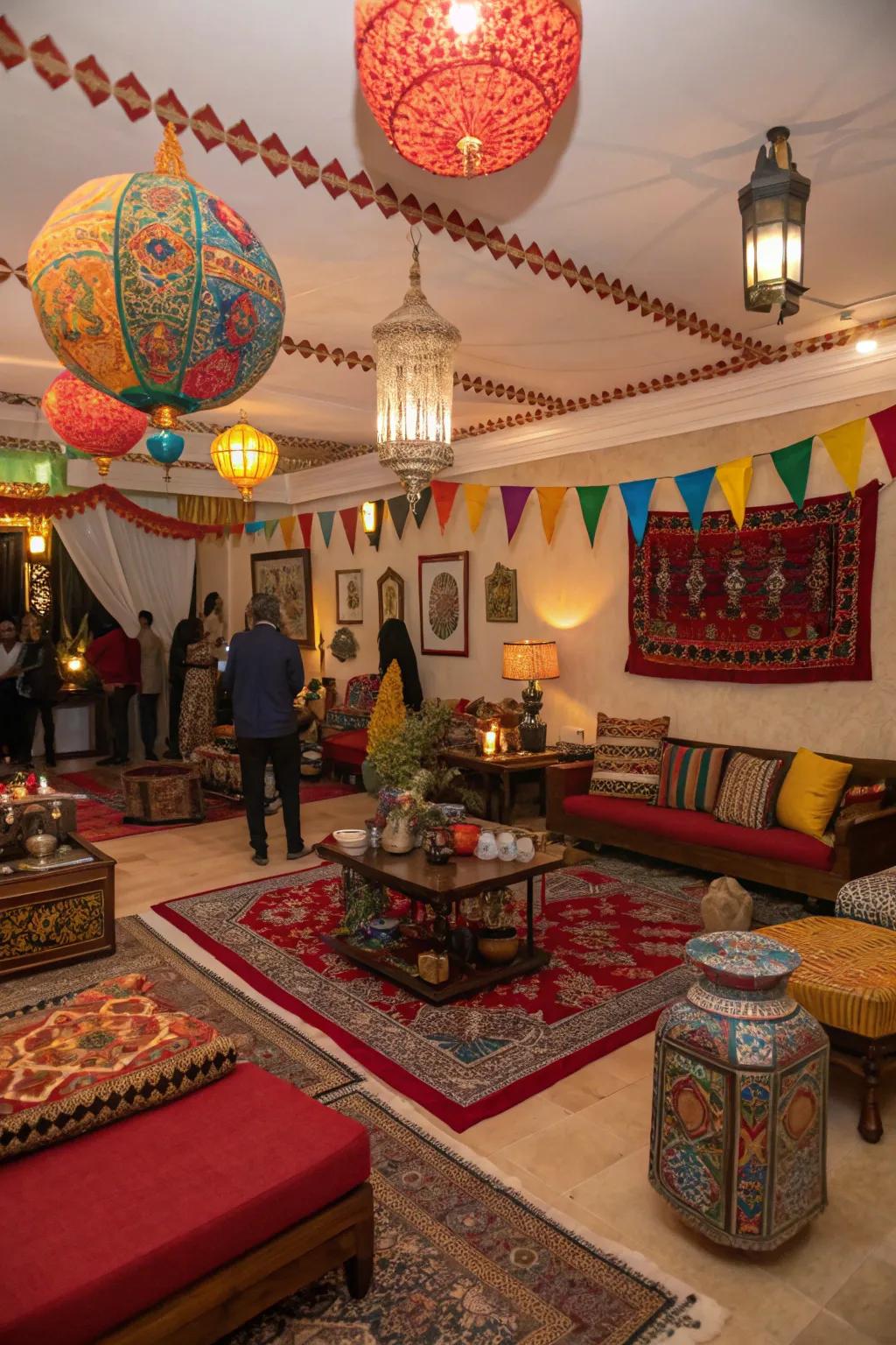 A celebration setup that honors traditions and heritage.