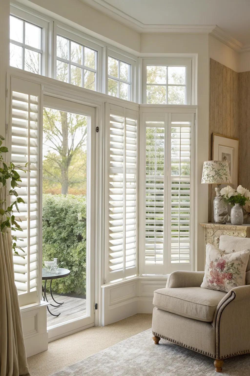 Interior blinds: elegance and practicality in one.
