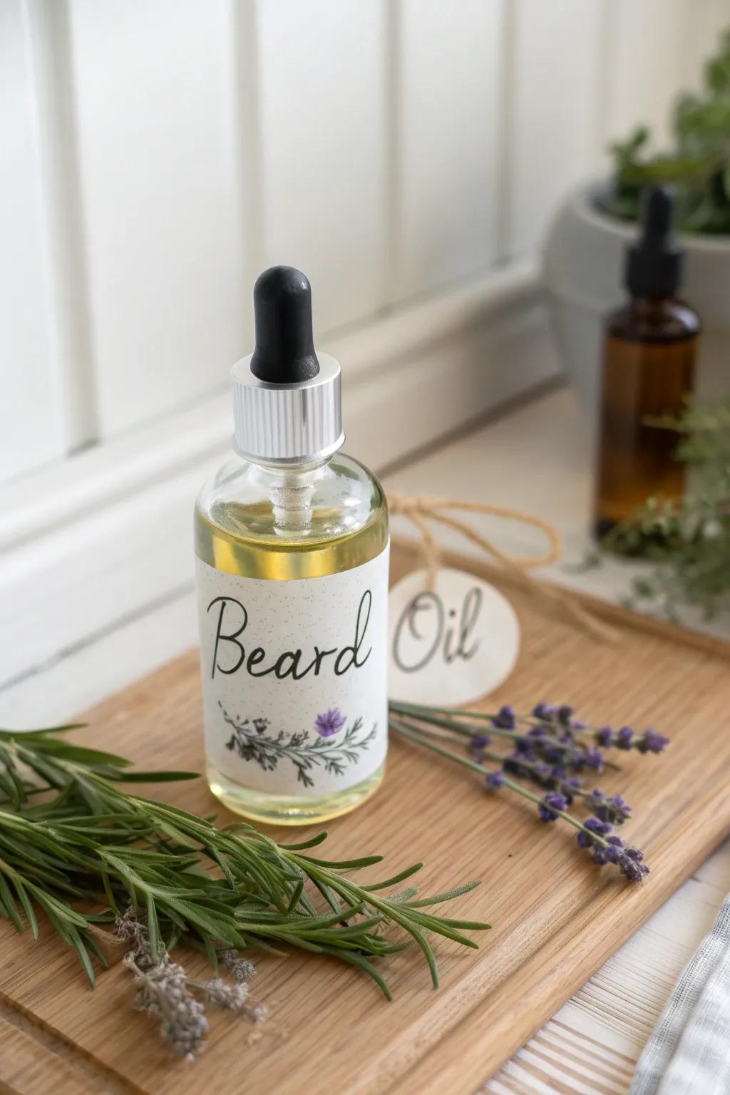 Elevate his grooming routine with this DIY facial hair oil, crafted with love and nature's finest ingredients.