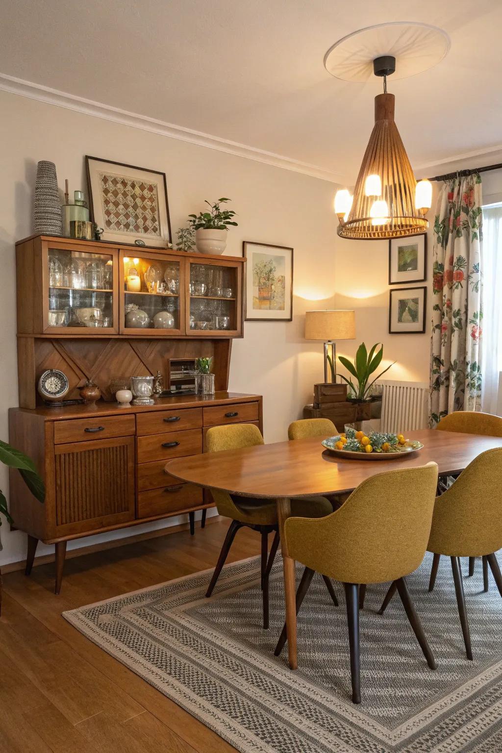 Vintage discoveries introduce uniqueness and a sense of heritage.