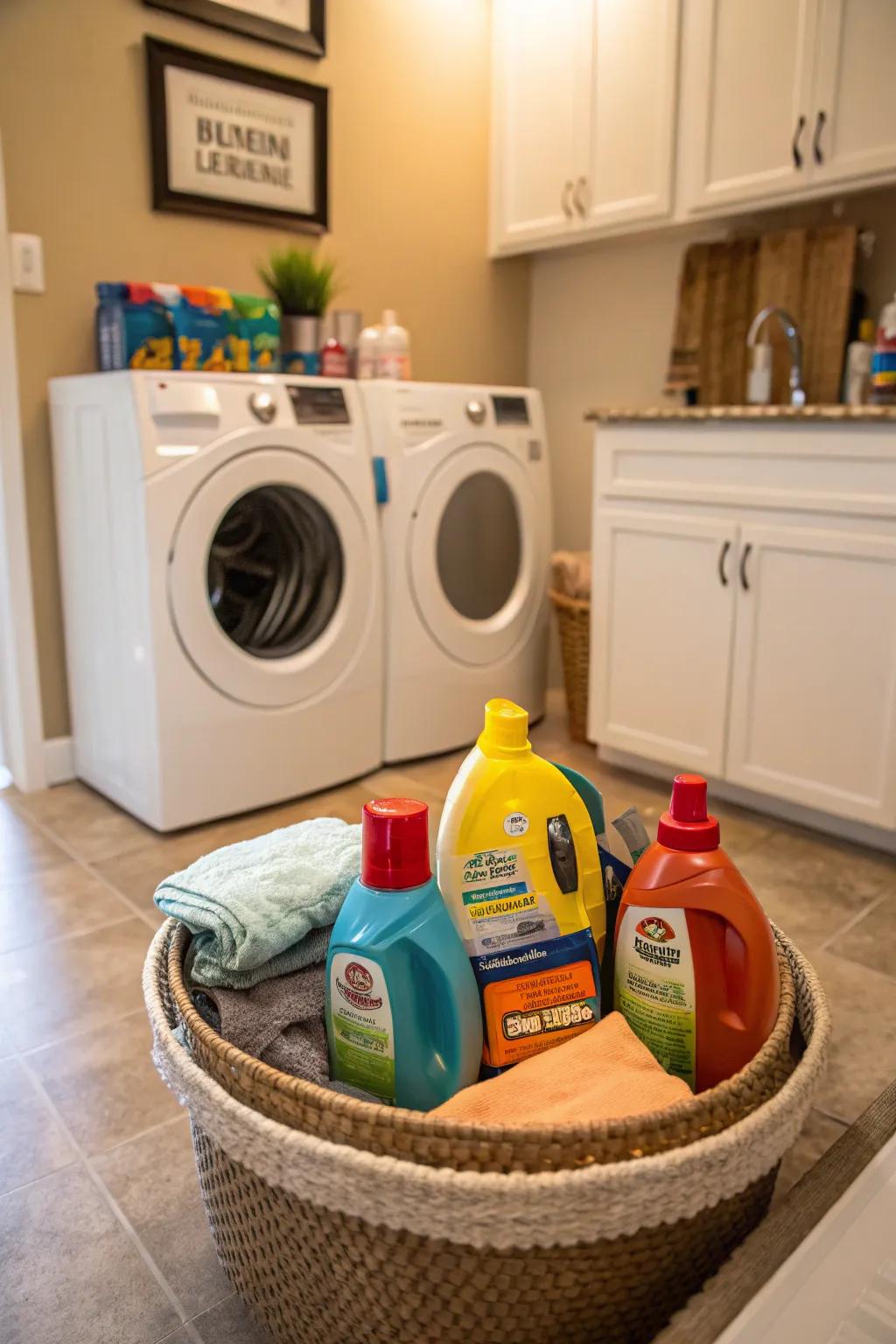 Streamline laundry tasks with a well-organized spin organizer.