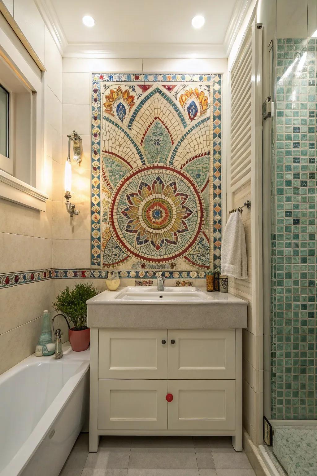 Exquisite tile patterns create stunning focal points.