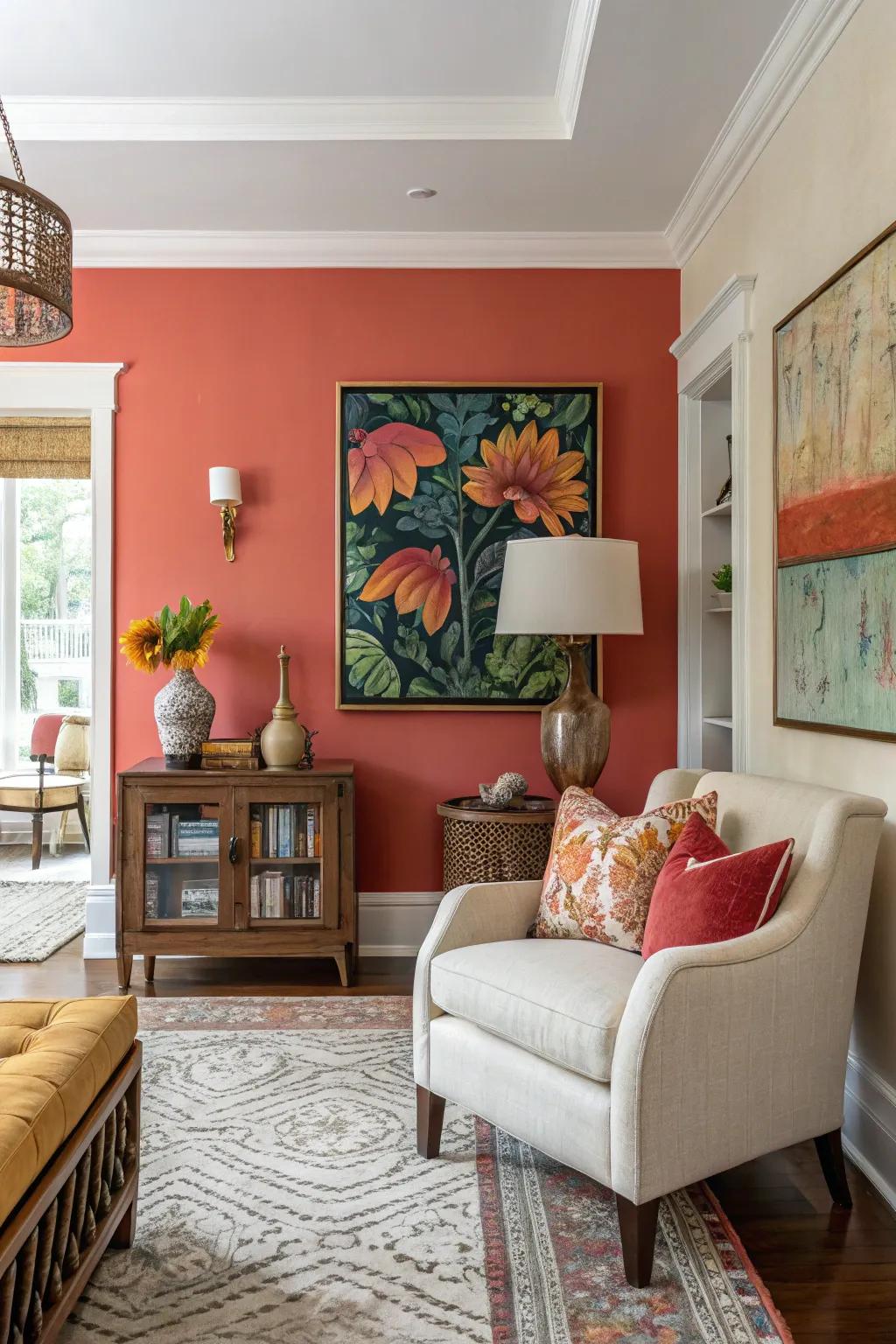 Coated focal points introduce character and draw attention.