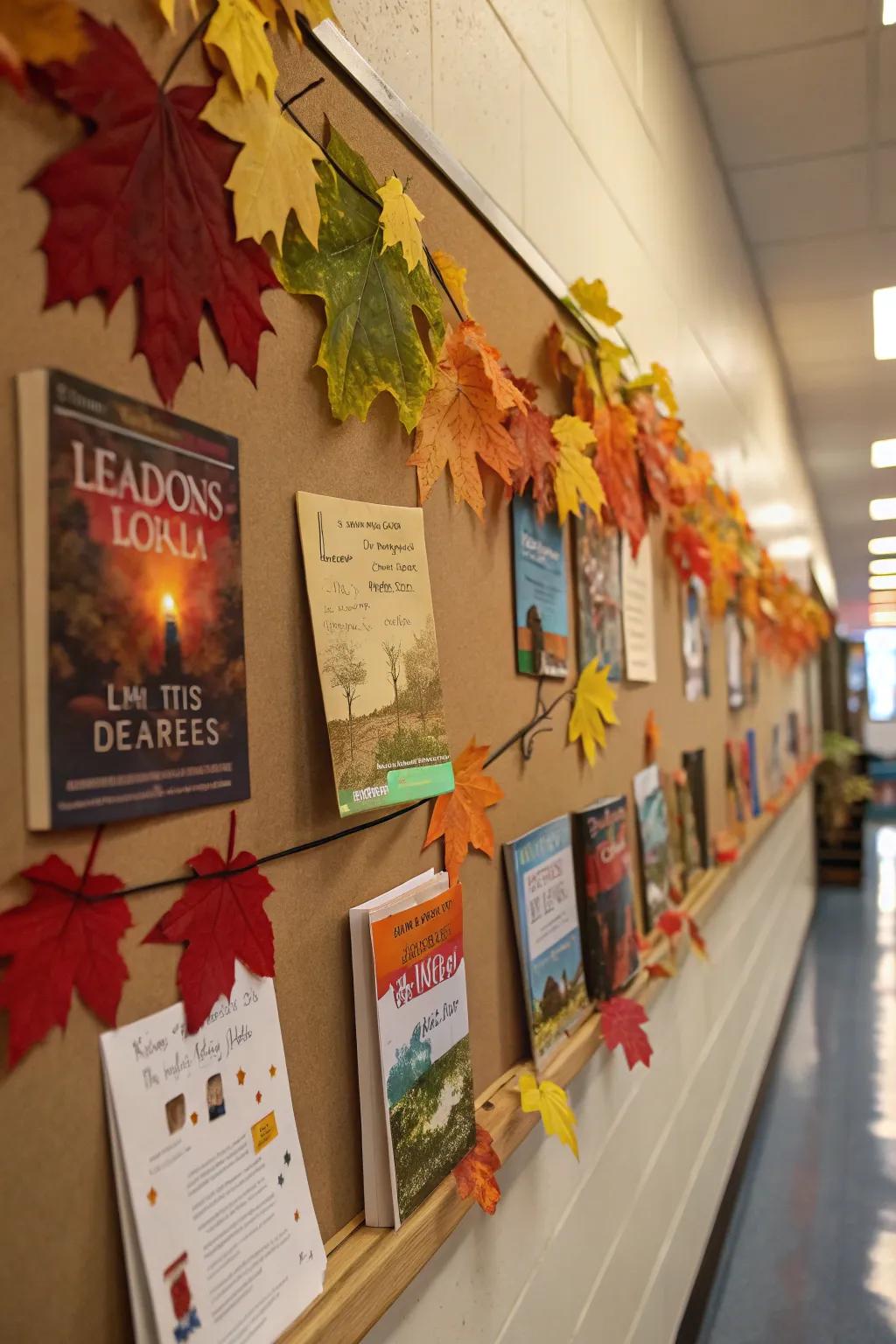 'Enchanted by Books' bulletin board.