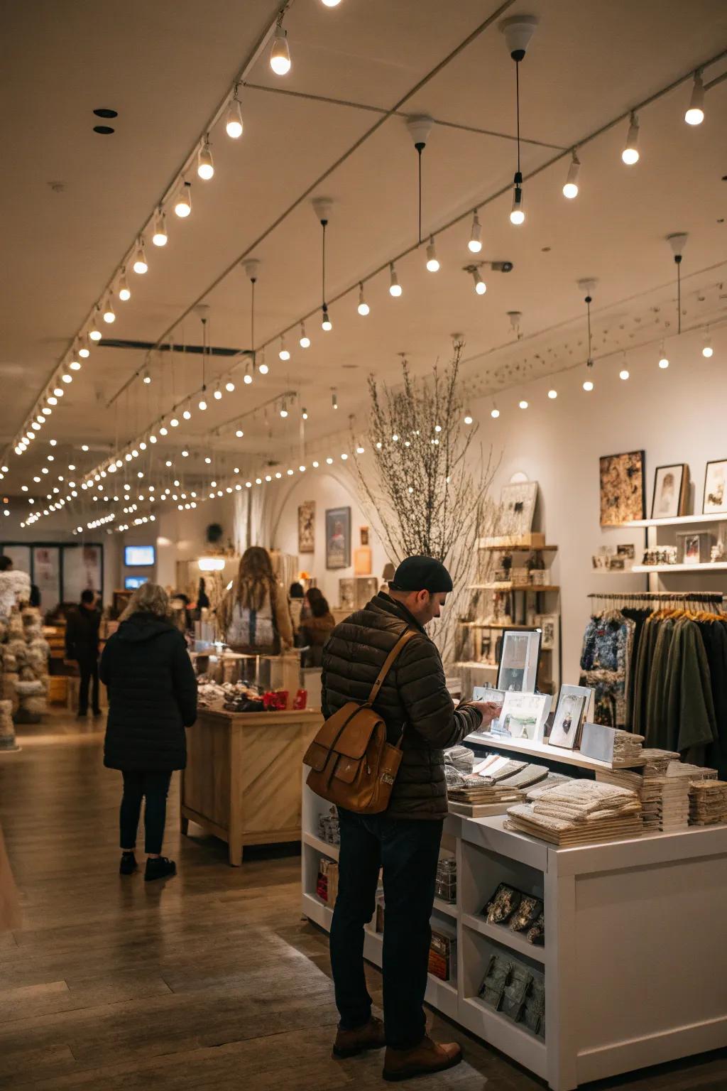 Diffused lights offering a gentle and inviting ambiance.