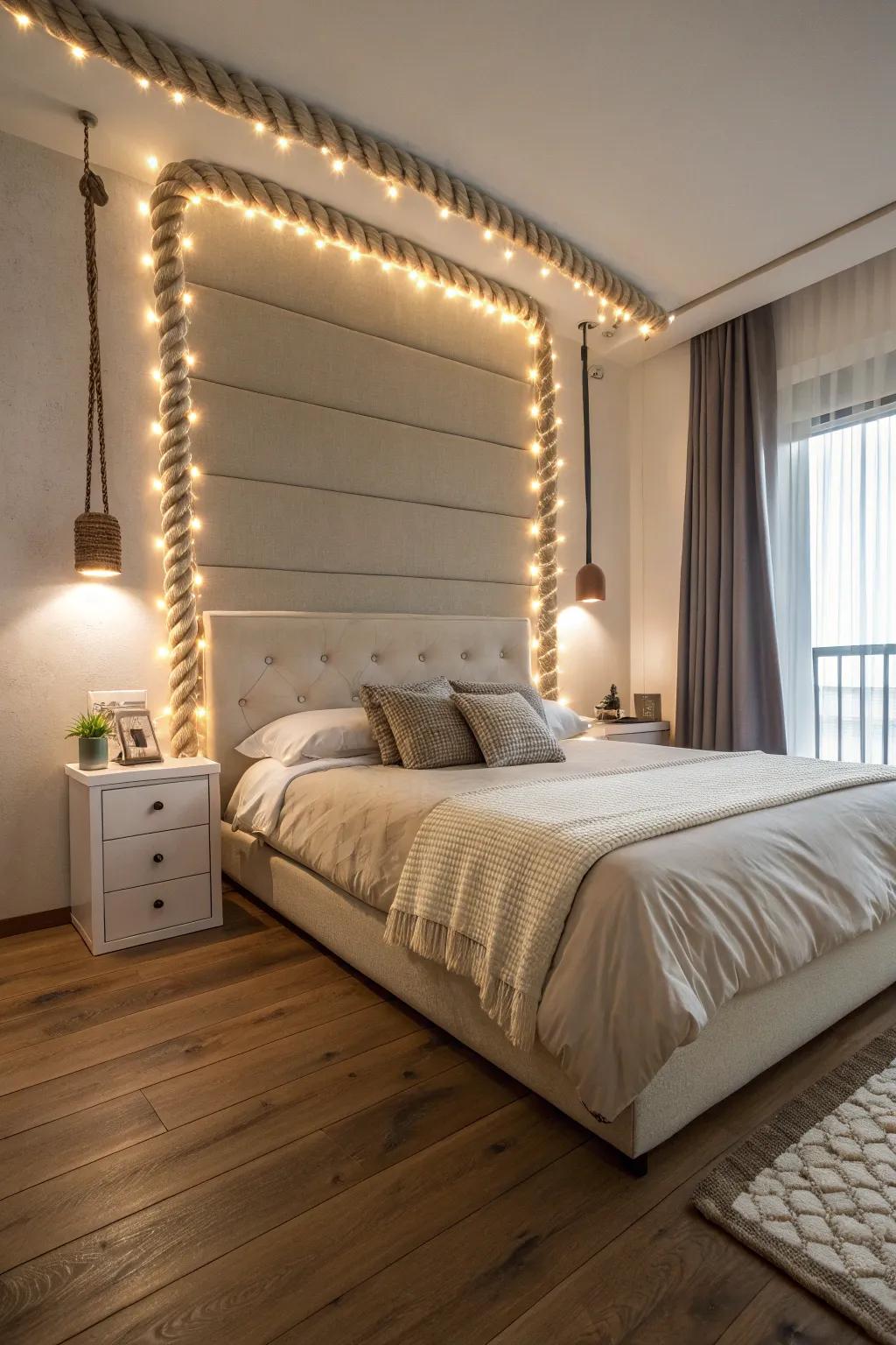 Upgrade your bedroom with a chic radiant-lit headboard.