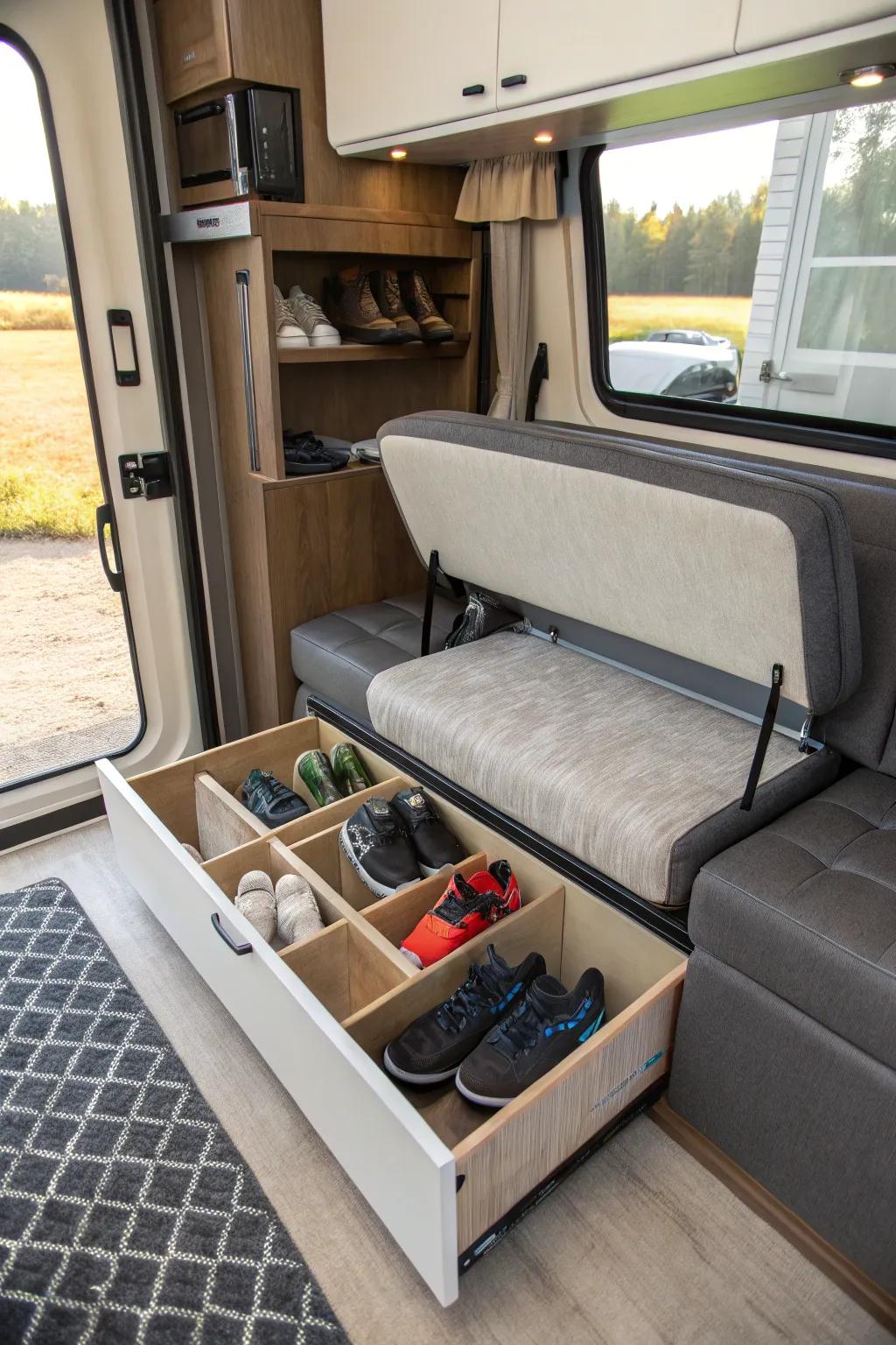 Furniture offering a dual purpose is a true space saver.