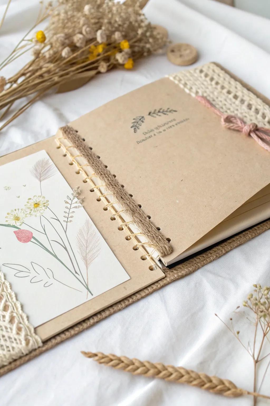 Find the appeal of stowed away pockets in your scrapbook formats – where innovativeness meets class.