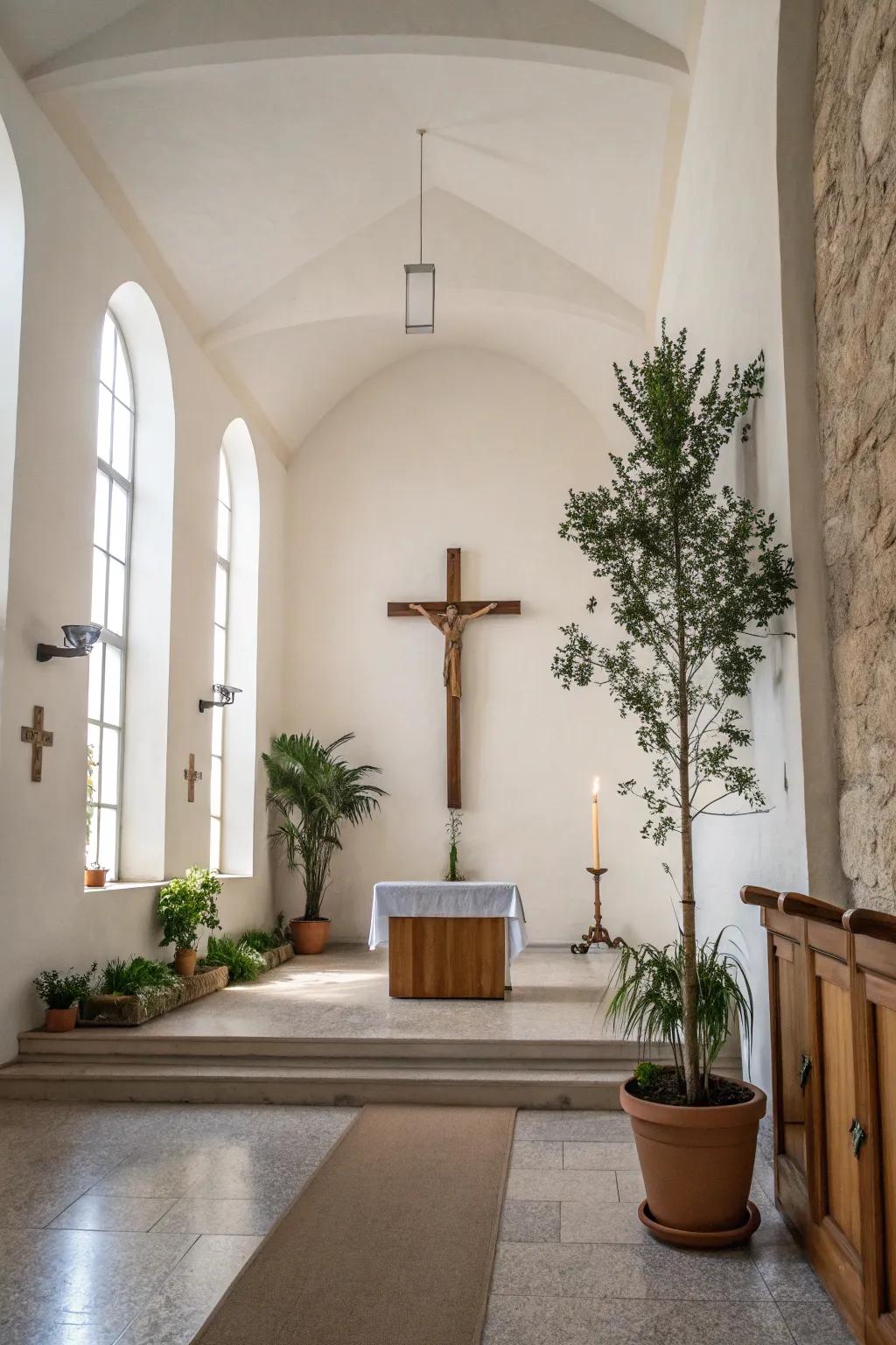 Simple design that emphasizes space and simplicity.