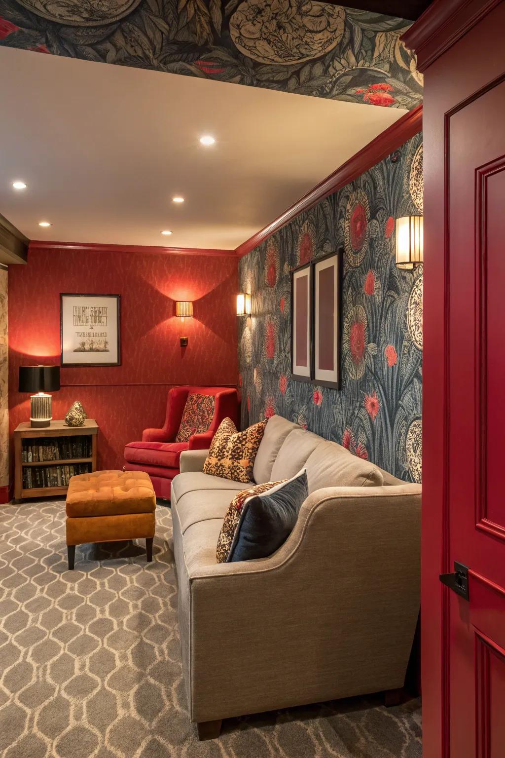 Highlight walls infuse dimension and fashion a point of convergence.