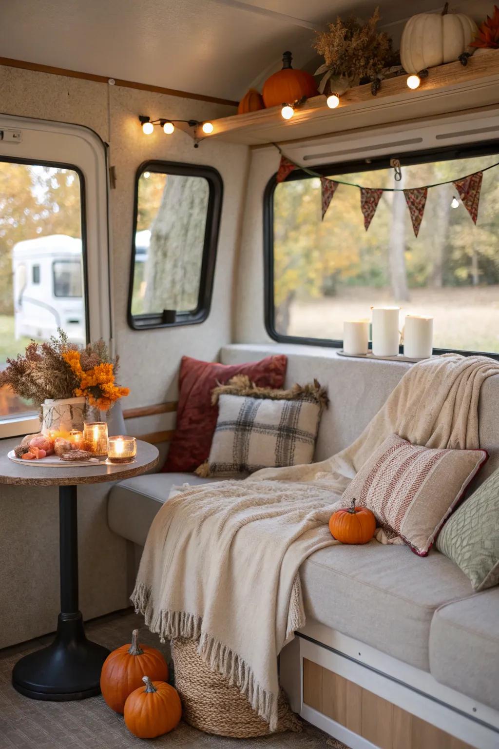 Seasonal design keeps your RV feeling present and joyful.