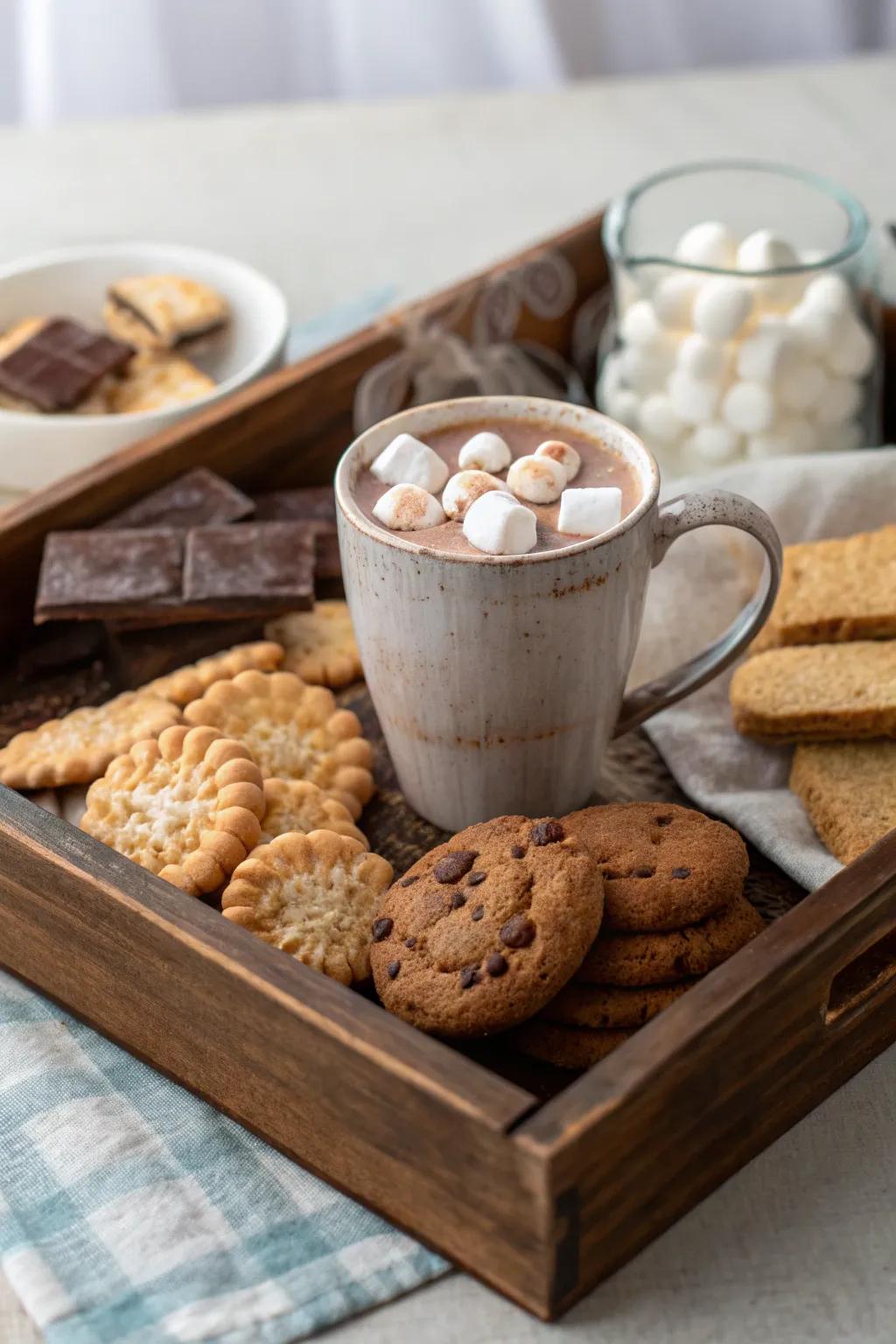 A comfortable tray for relaxing evenings.