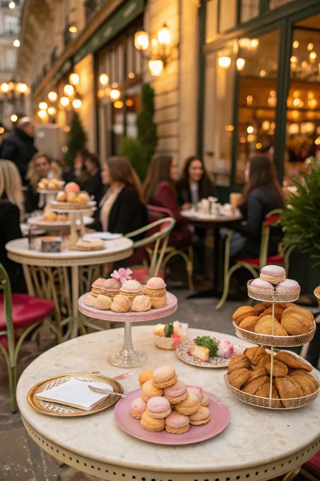 A charming Town cafe experience with elegant and simple decor.