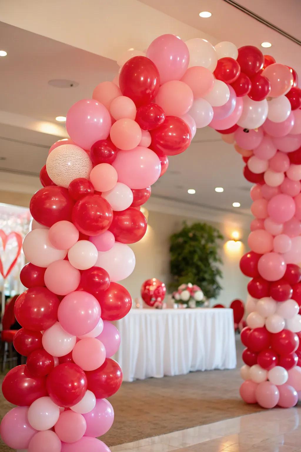 Forge a celebratory setting using a DIY balloon portal.