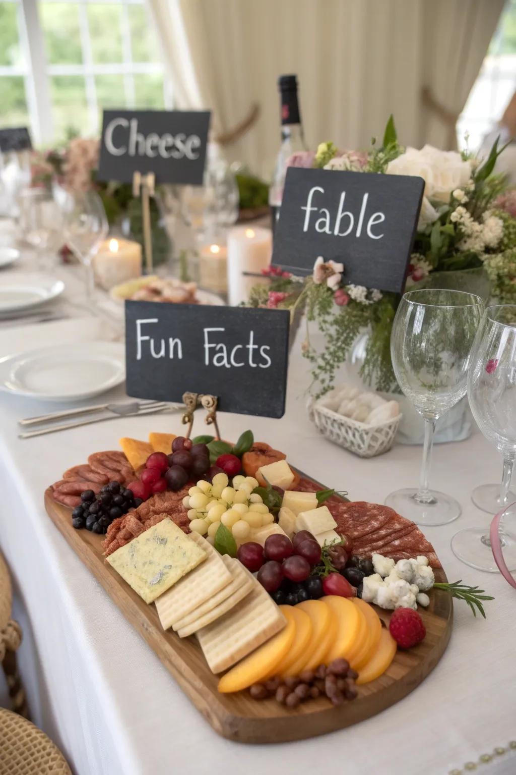 Customized signage injects a personal and informative sensation.